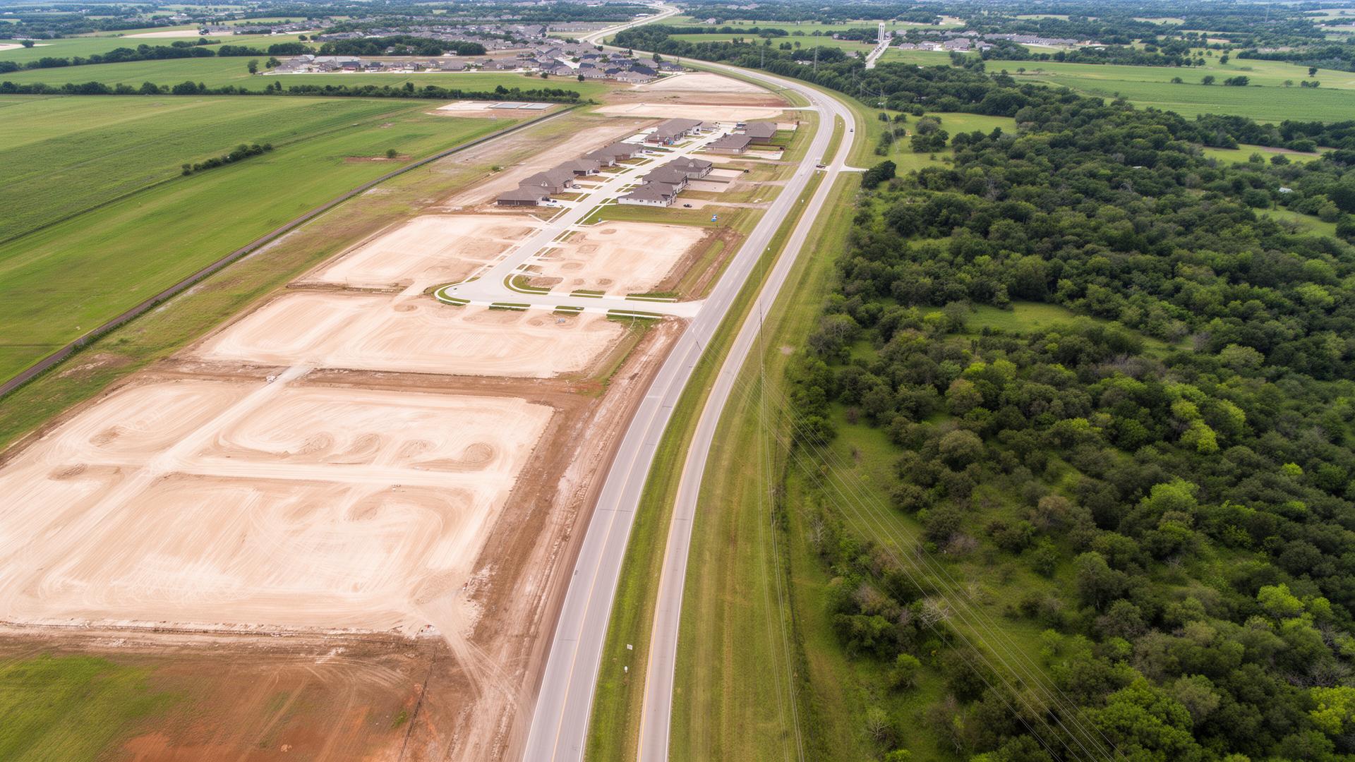 Suburban growth at the edge of a U.S. metro